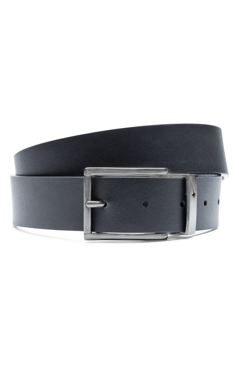 Nike Reversible Belt, Main, color, Grey/ Black