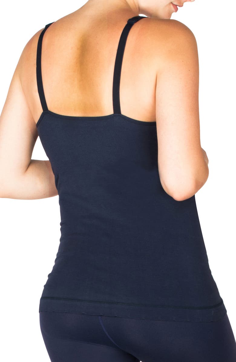 Modern Eternity Seamless Maternity/Nursing Yoga Tank, Alternate, color, Navy