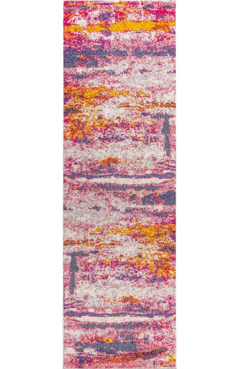 Contemporary POP Modern Abstract Brushstroke Area Rug