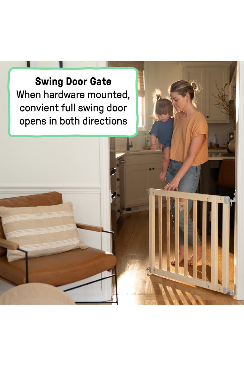 The Doorway 36S Series Custom Collection Safety Pet and Baby Gate, Alternate, color, Natural