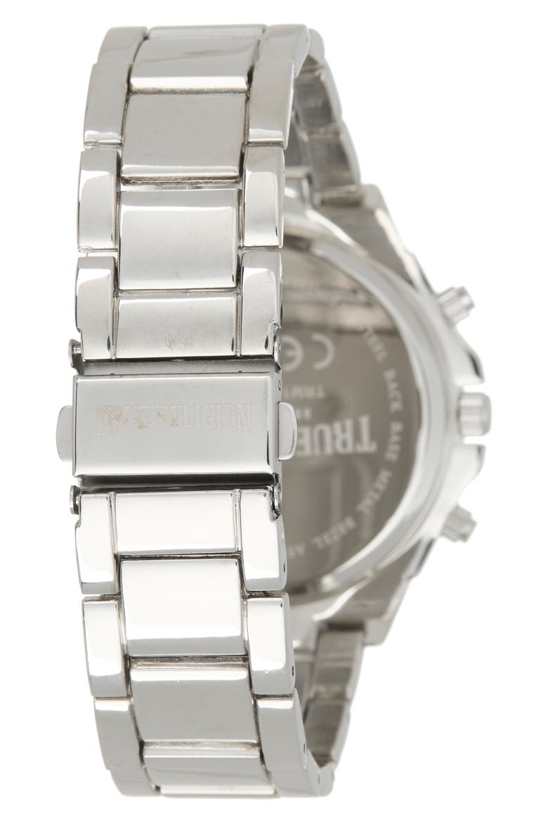 Round Bracelet Watch, 42mm x 53mm, Alternate, color, SILVER