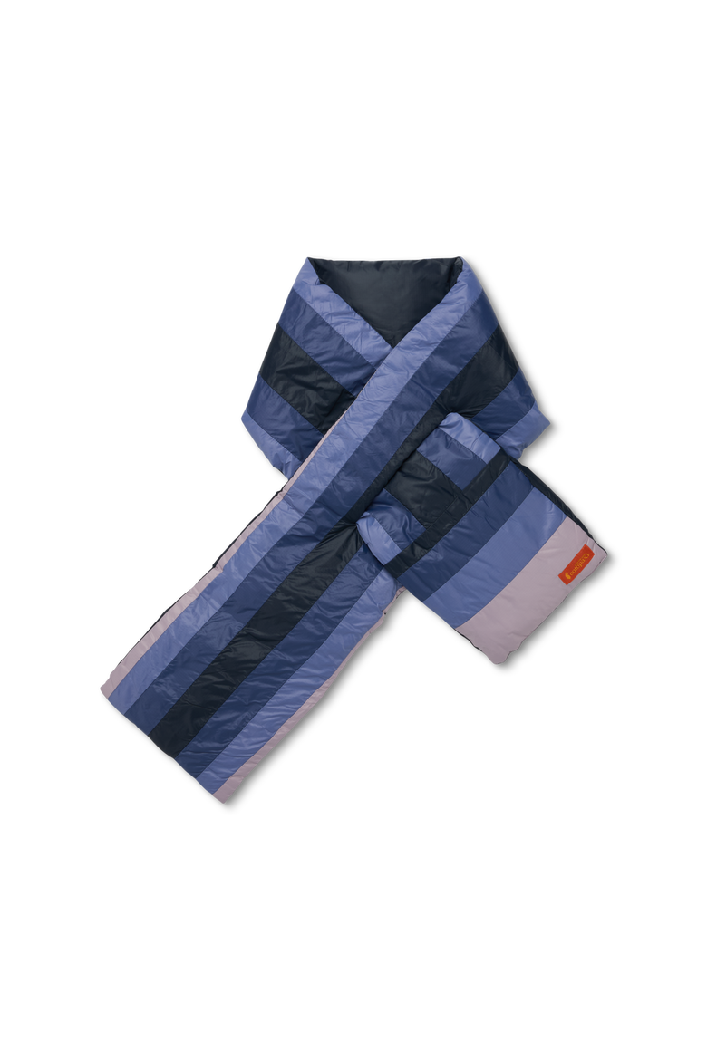 Fuego Down Scarf, Main, color, Carbon Stripes