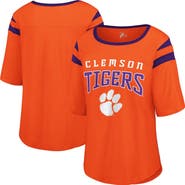 G-III 4HER BY CARL BANKS Women's G-III 4Her by Carl Banks Orange Clemson Tigers Plus Size Linebacker Half-Sleeve T-Shirt
