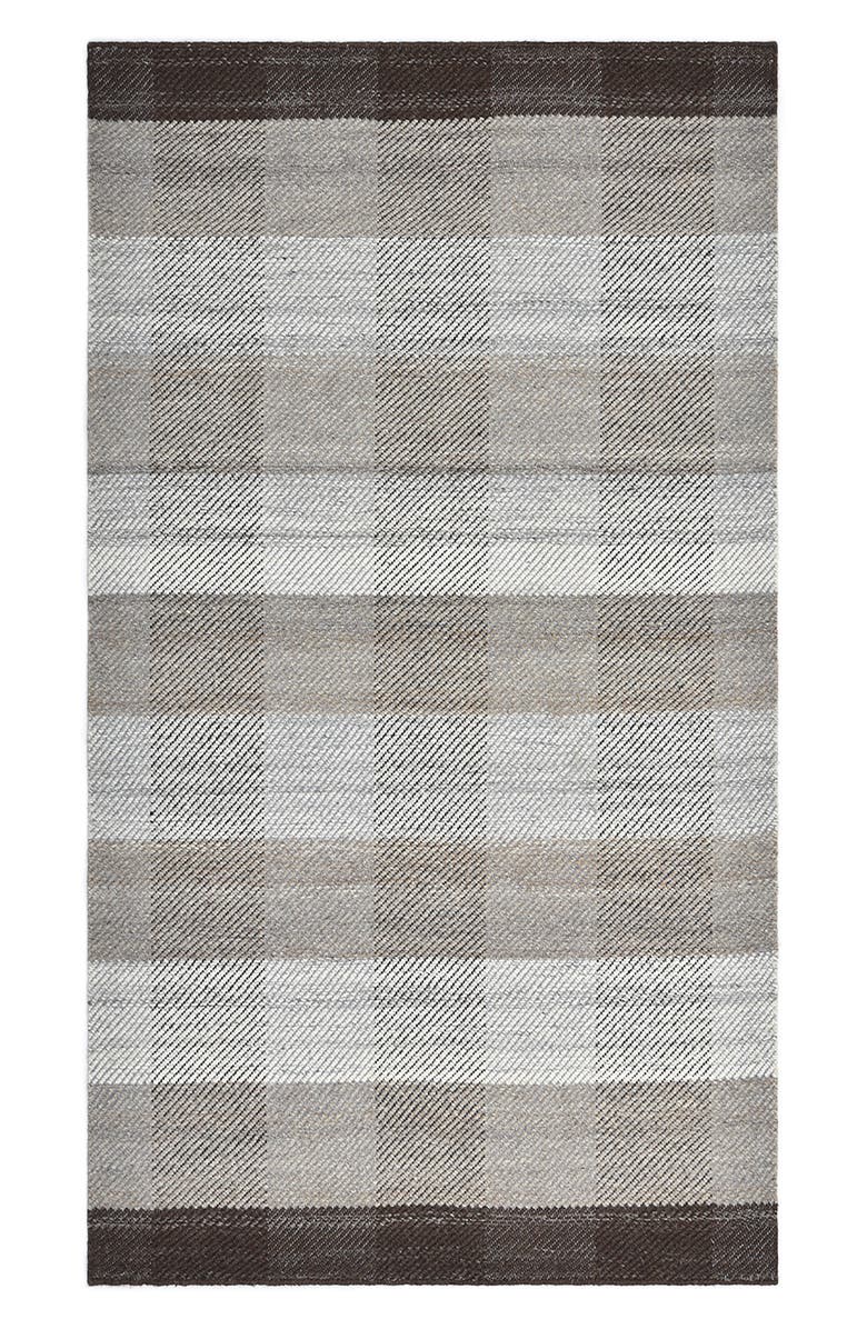 Solo Rugs Carrie Handmade Wool Blend Area Rug, Main, color, Brown
