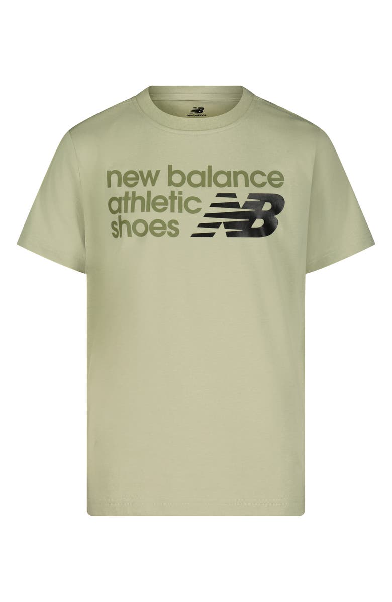 New Balance Kids' Logo Graphic T-Shirt, Alternate, color, Garter Snake