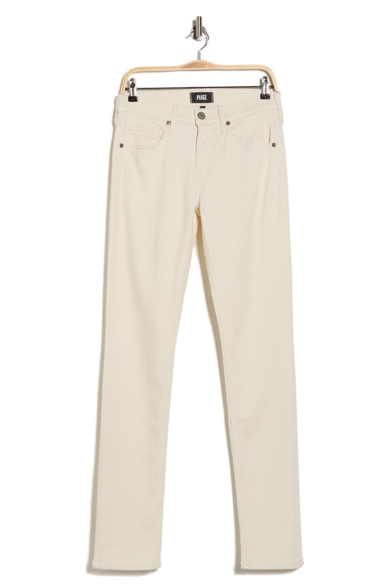 PAIGE Lennox Slim Fit Jeans, Alternate, color, Egg Shell