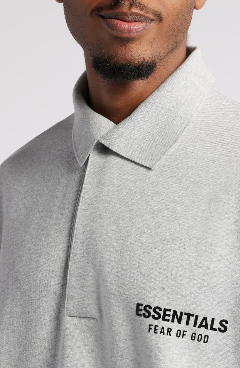 Fear of God Essentials Johnny Collar Fleece Sweatshirt, Alternate, color, 