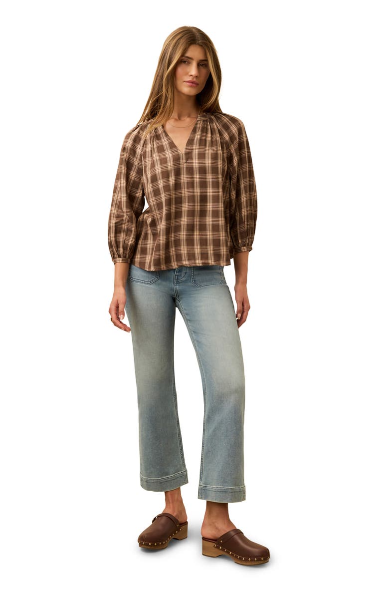 Faherty Portia Plaid Top, Alternate, color, Desert Fade Plaid