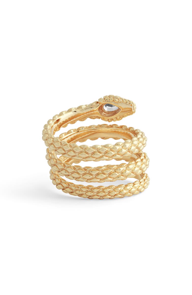 Anabel Aram Jewelry Serpent Wrap Ring, Alternate, color, Gold