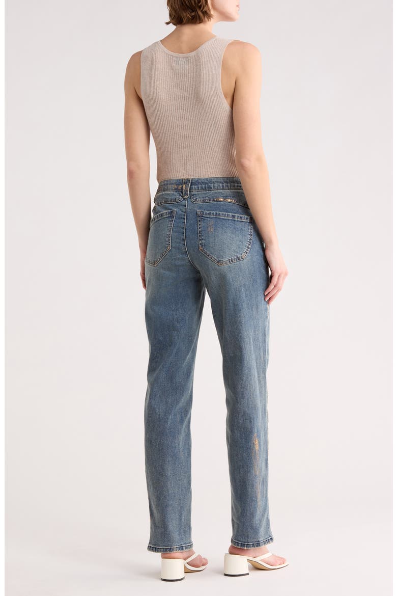 AbSolution High Waist Boyfriend Jeans, Alternate, color, MID BLUE ARTISANAL