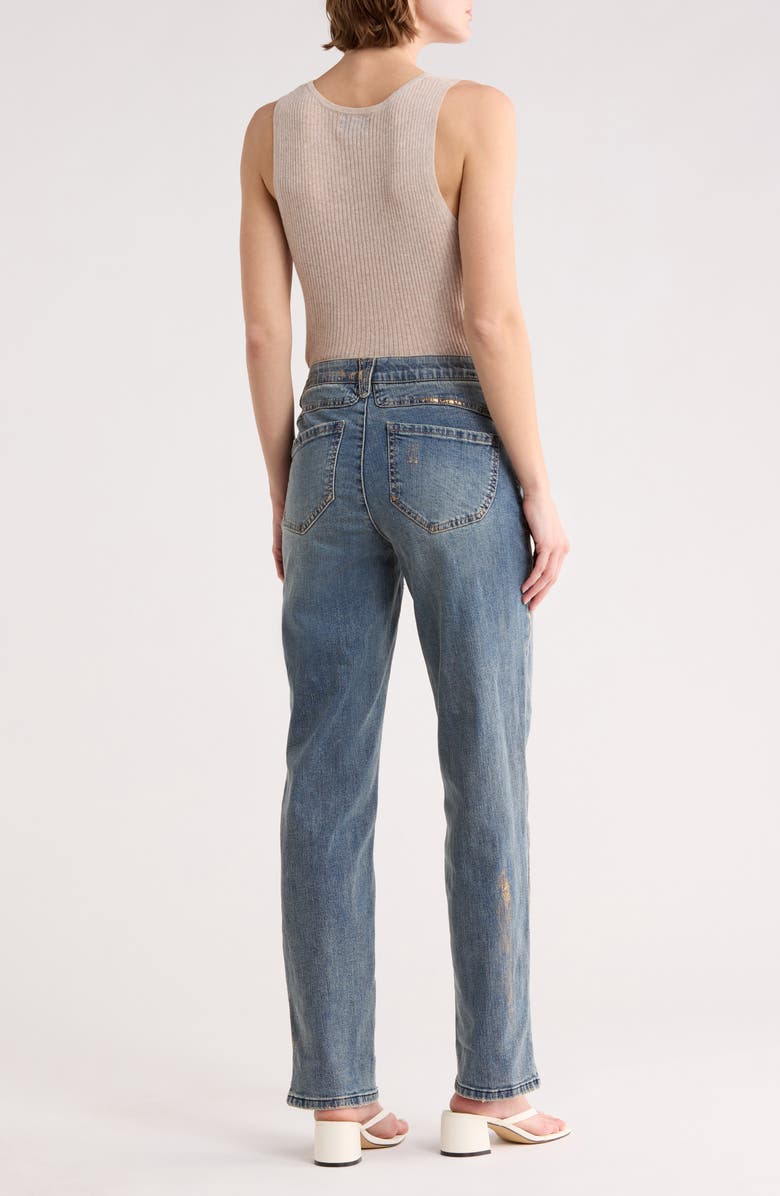 Democracy AbSolution High Waist Boyfriend Jeans, Alternate, color, Mid Blue Artisanal