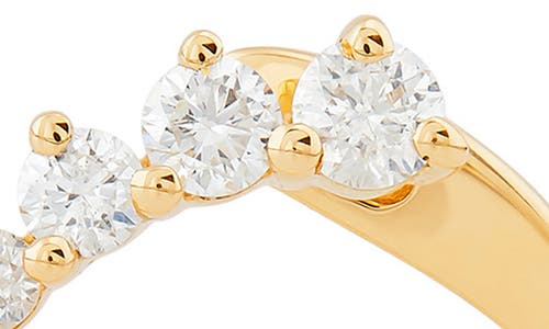Frankie & Zoe Diamond Frontal Hoop Earrings In Gold