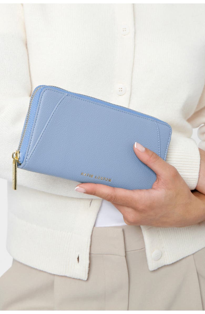 Katie Loxton Hana Wallet, Alternate, color, Cornflower Blue