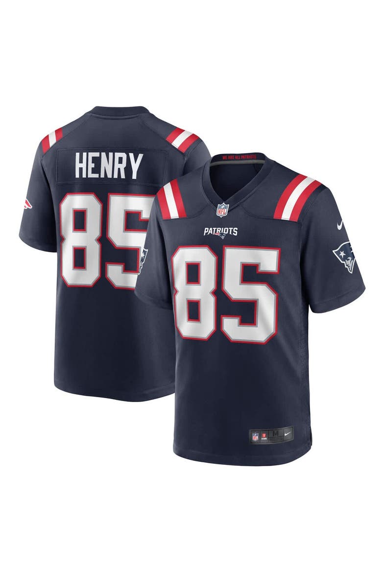 Men's Nike Hunter Henry  Navy New England Patriots Team  Game Jersey, Main, color, Navy