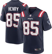 Nike Men's Nike Hunter Henry Navy New England Patriots Team Game Jersey
