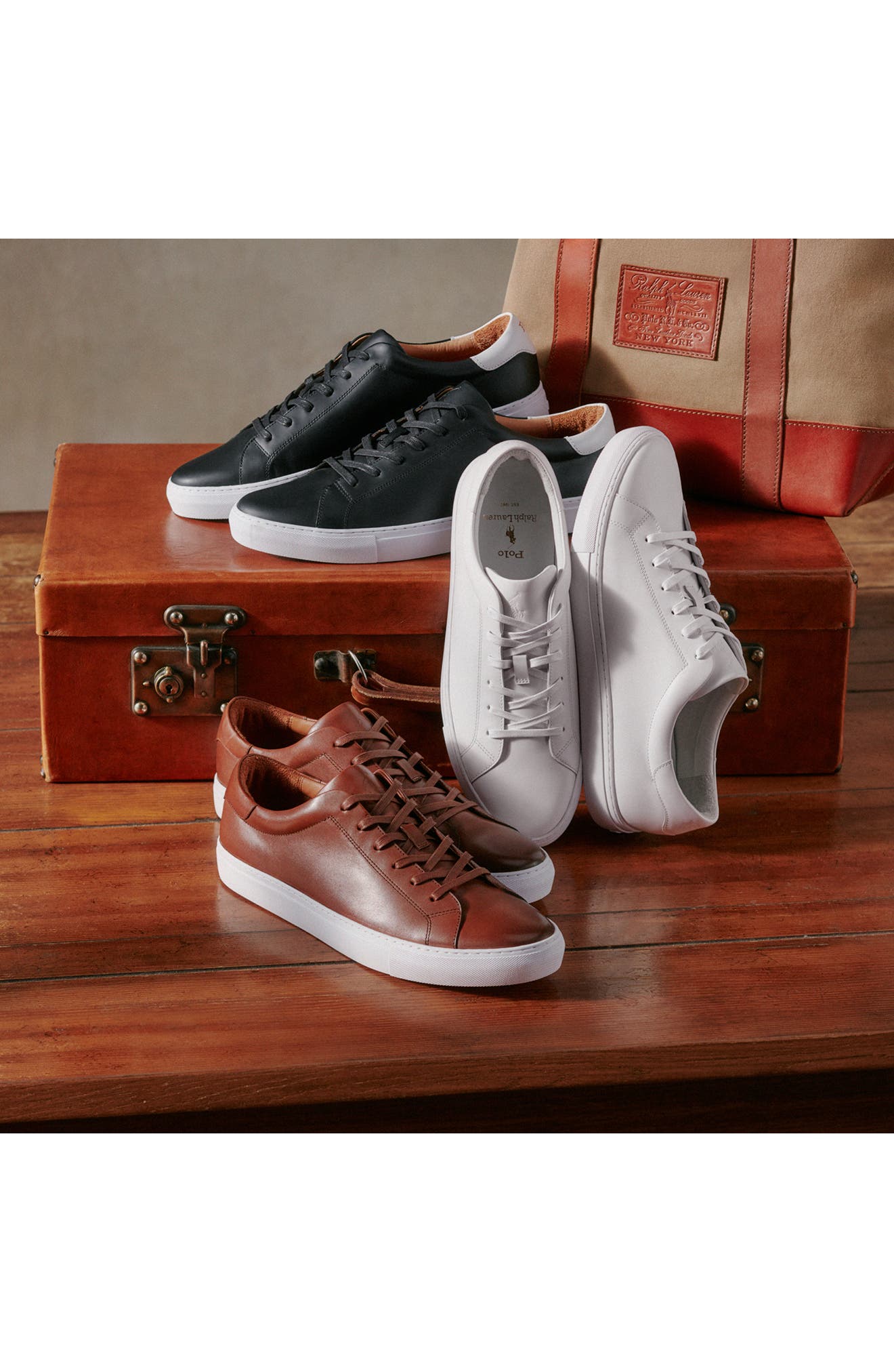 Ralph Lauren Jermain II Sneaker, Alternate, color, Pale Russet