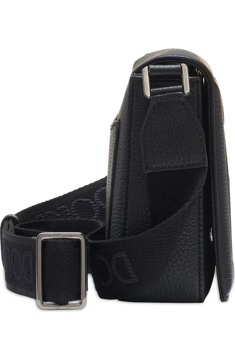 Dolce&Gabbana DG Logo Flap Leather Crossbody Bag, Alternate, color,