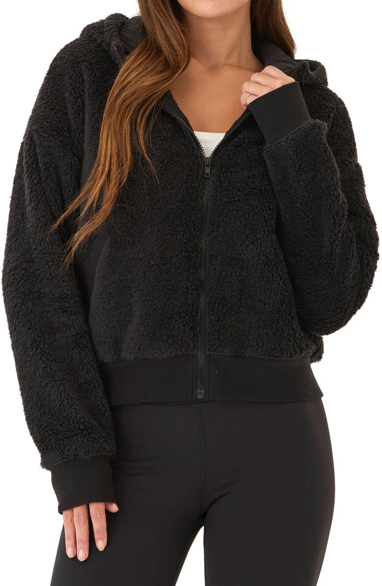 Threads 4 Thought Izara High Pile Fleece Zip Hoodie, Main, color, 