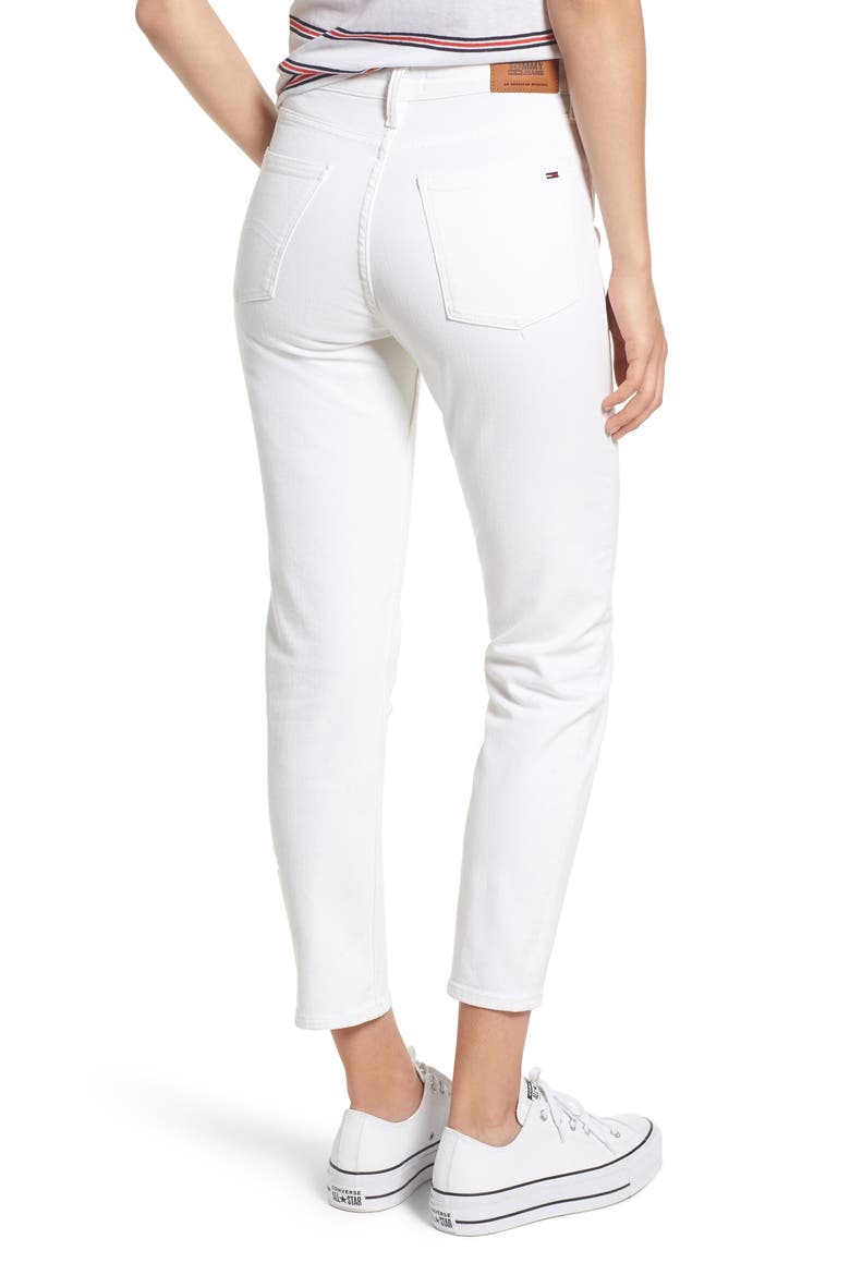 Slim Izzy Jeans, Alternate, color, NOELLA WHITE MATT COMF