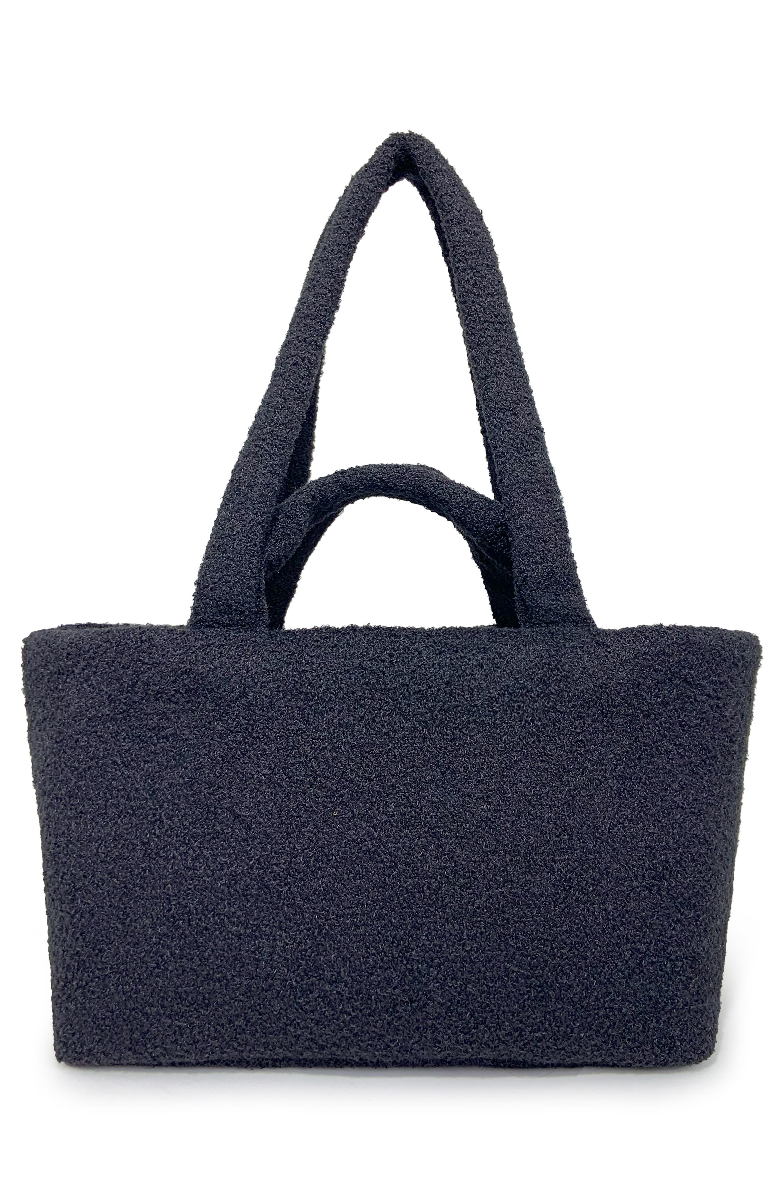 Thacker Glenn Medium Teddy Tote, Alternate, color, Black