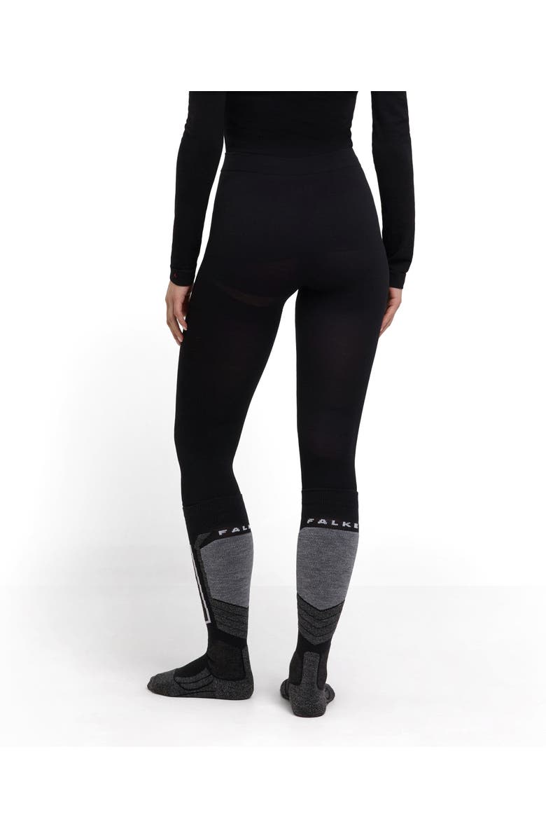 Falke Wool Tech. Light 3/4 Base Layer Bottom, Alternate, color, Black