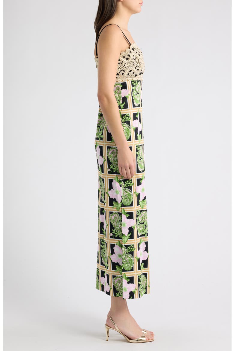 Vena Floral Print Sleeveless Dress, Alternate, color, ONYX WINDOW SHOPPER