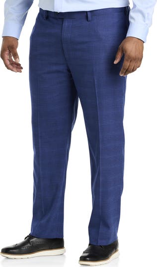 Waist-Relaxer Plaid Dress Pants