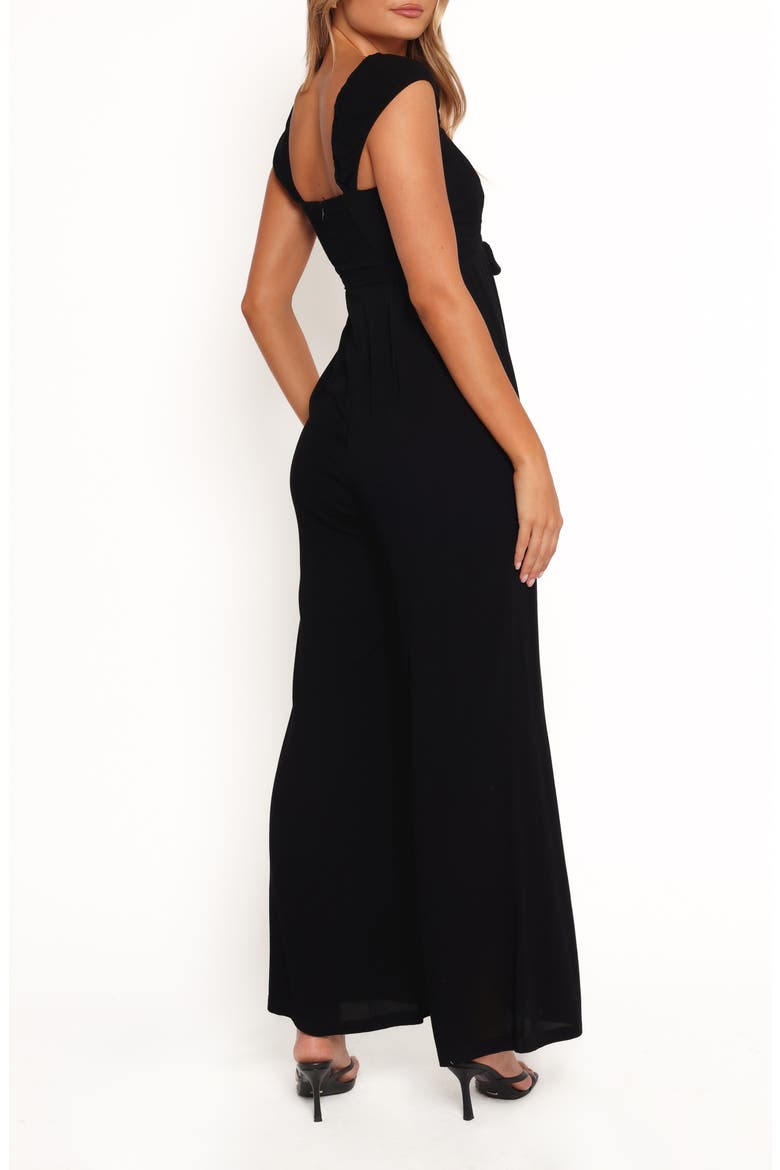 Crosby Cap Sleeve Jumpsuit, Alternate, color, BLACK