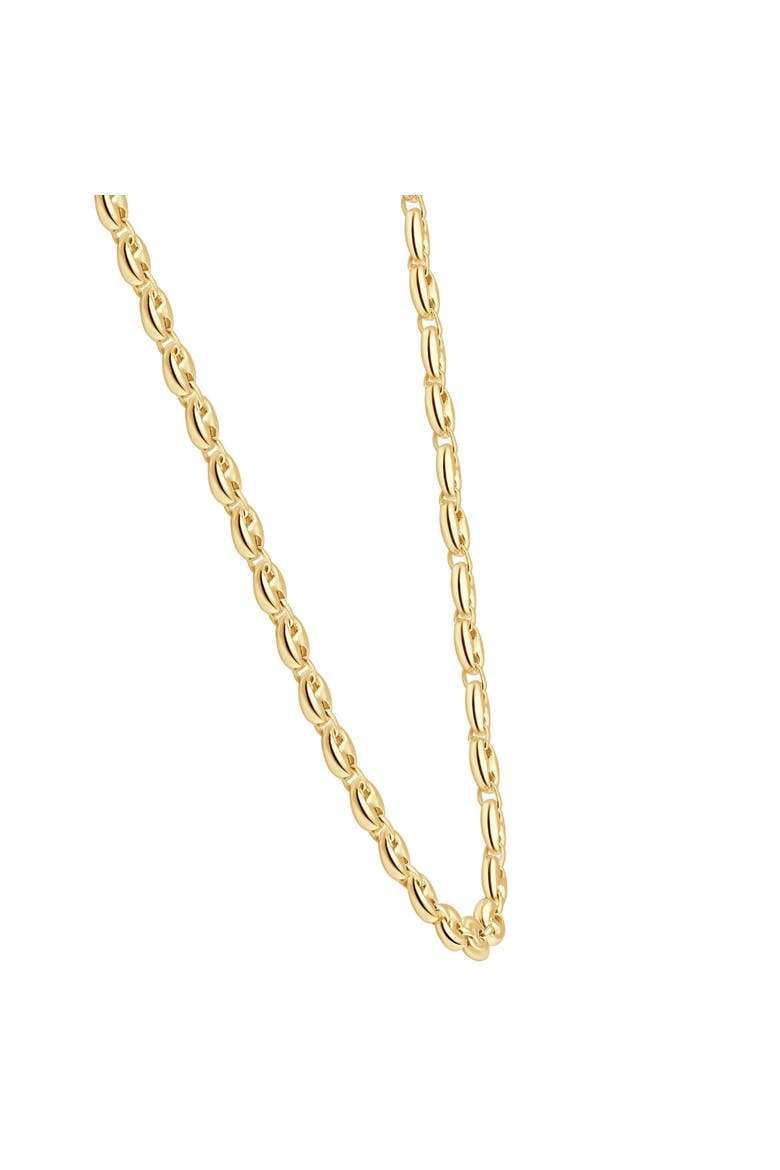 14k Gold Mariner Women's 24" Chain Necklace 22 Grams 7mm Thick, Alternate, color, 14k Yellow Gold