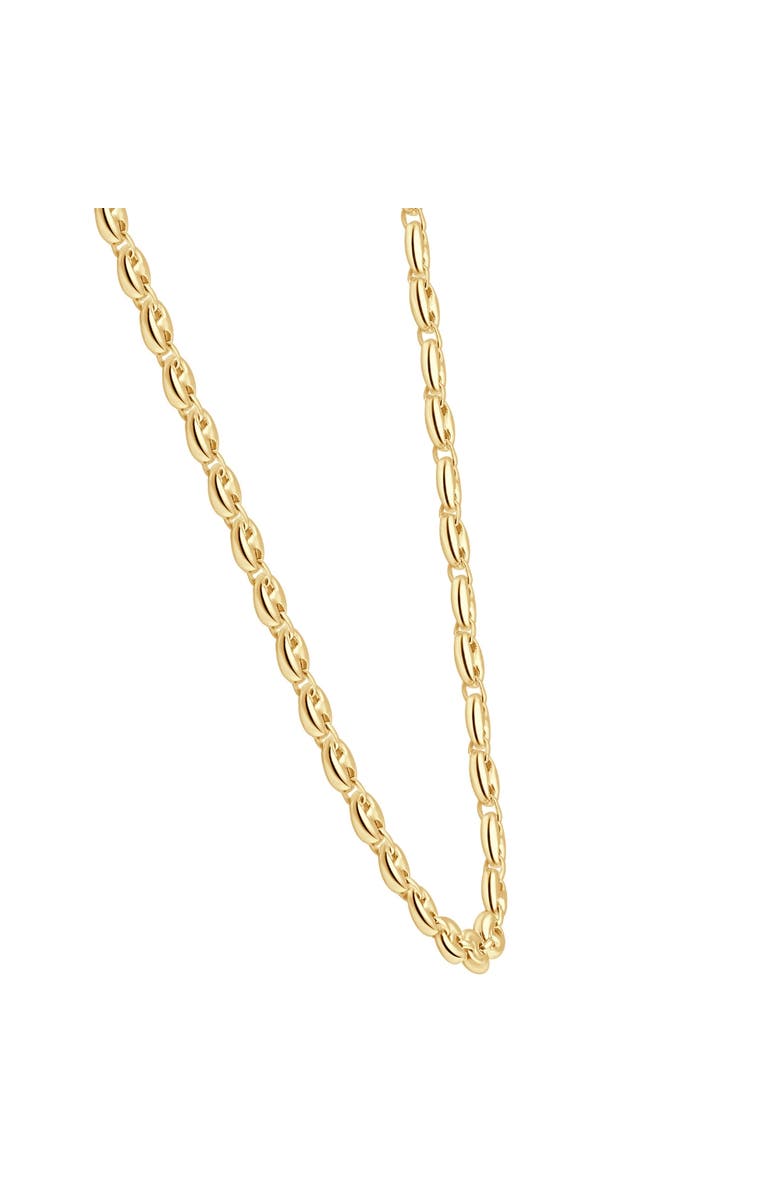 Bliss Diamond 14k Gold Mariner Women's 24" Chain Necklace 22 Grams 7mm Thick, Alternate, color, 14K Yellow Gold