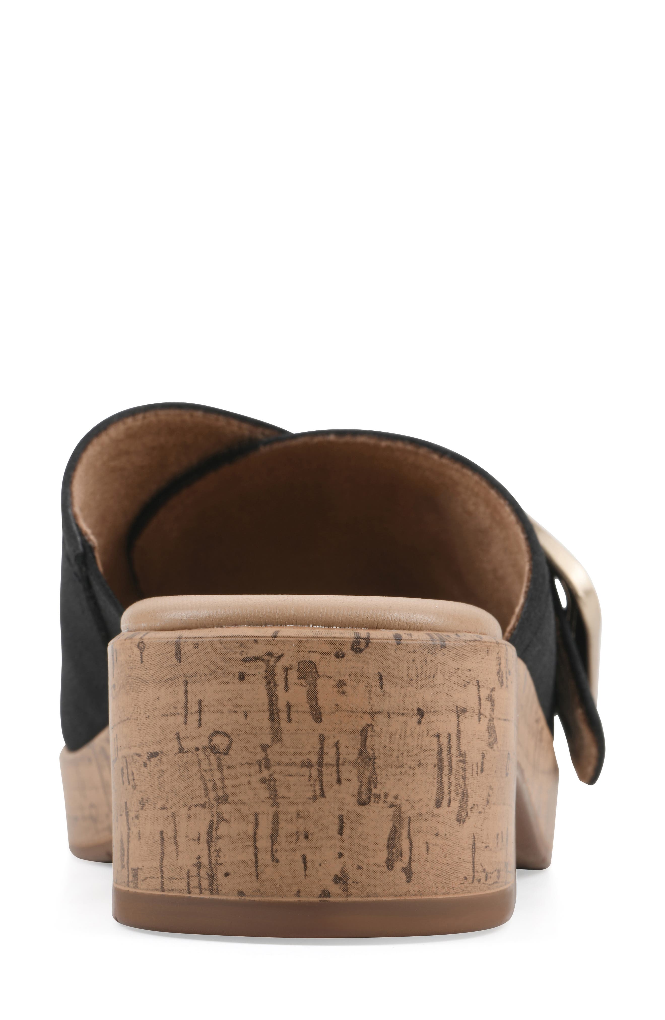 CLIFFS BY WHITE MOUNTAIN Filipia Block Heel Sandal, Alternate, color, Black/ Nubuck