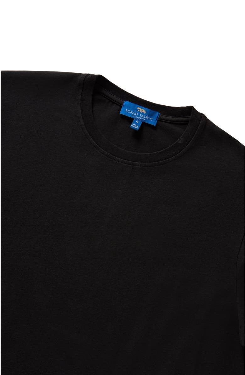 Robert Talbott Dean Stretch Jersey Tee, Alternate, color, Black