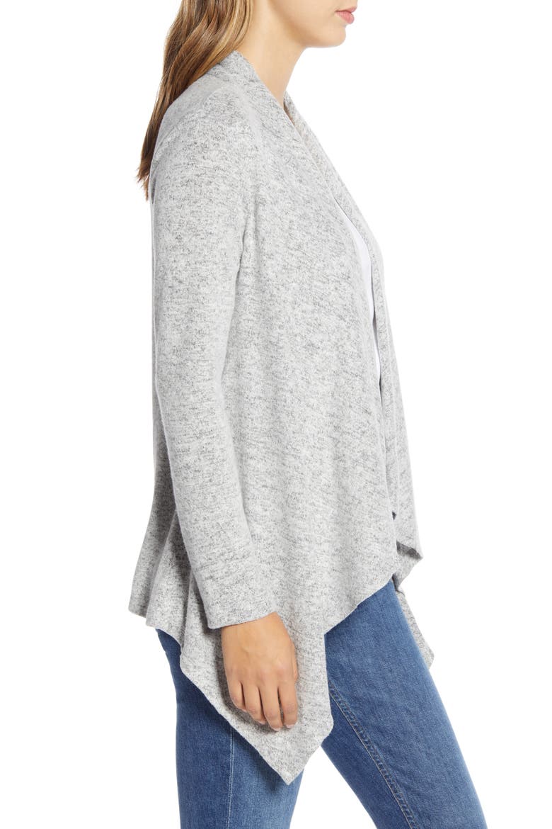 Amie Waterfall Knit Cardigan, Alternate, color, H GREY