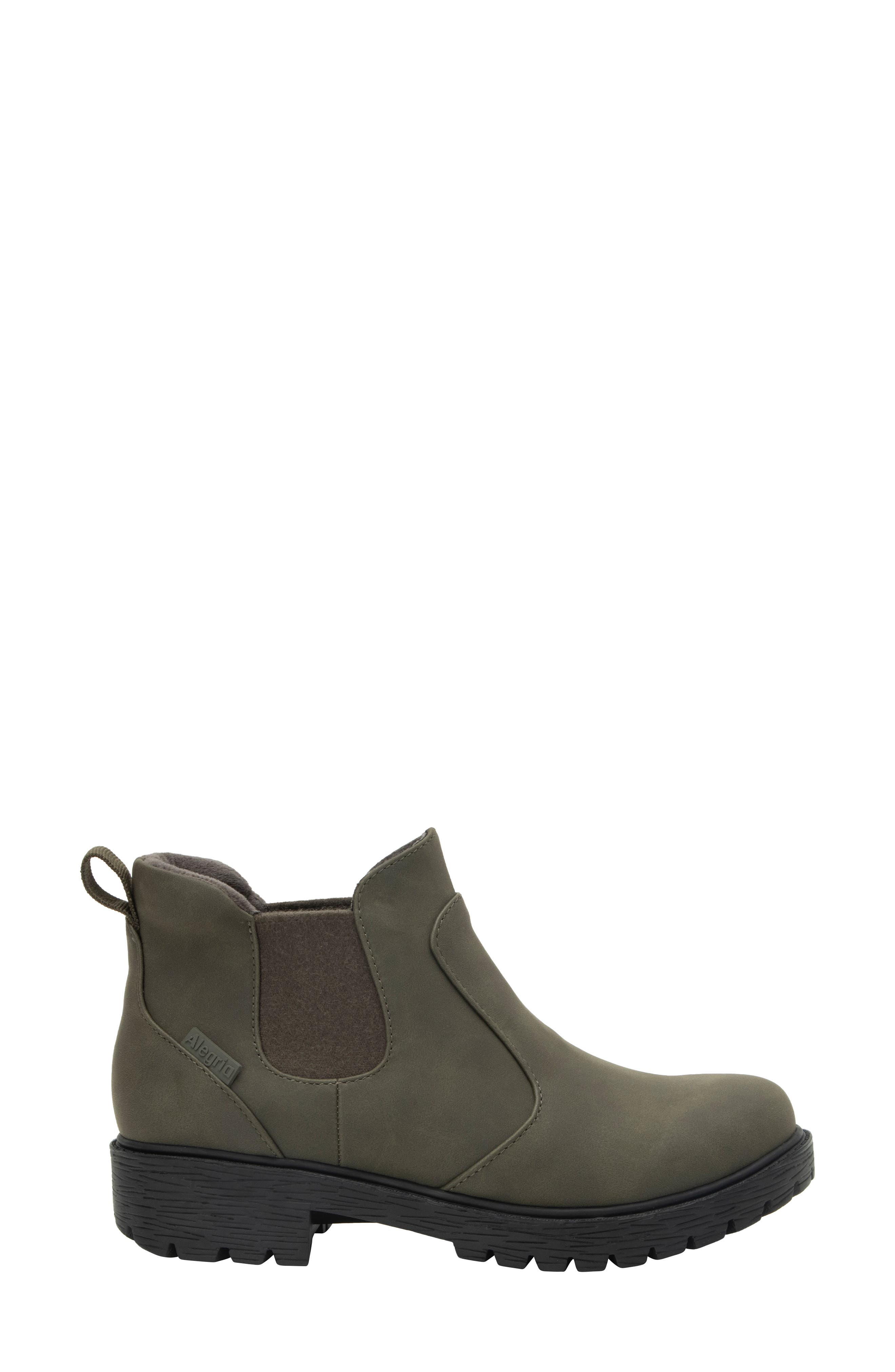Alegria by PG Lite Rowen Waterproof Chelsea Boot, Alternate, color, Moss
