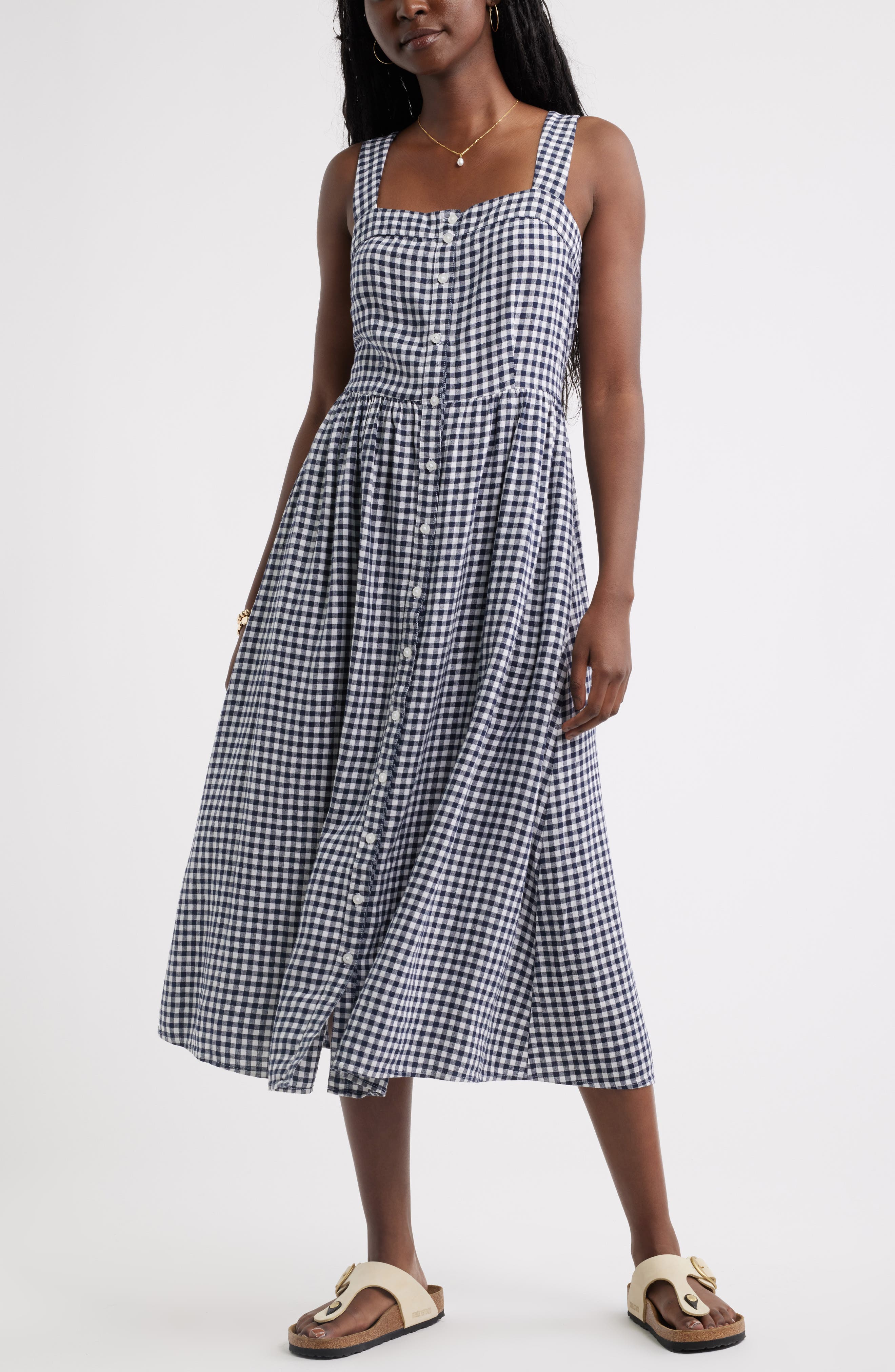 selected NAVY WHITE GINGHAM
