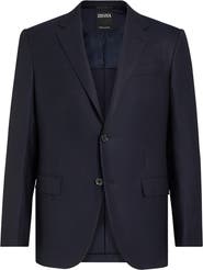 ZEGNA Trofeo Comfort 10-Pocket Wool Blend Blazer