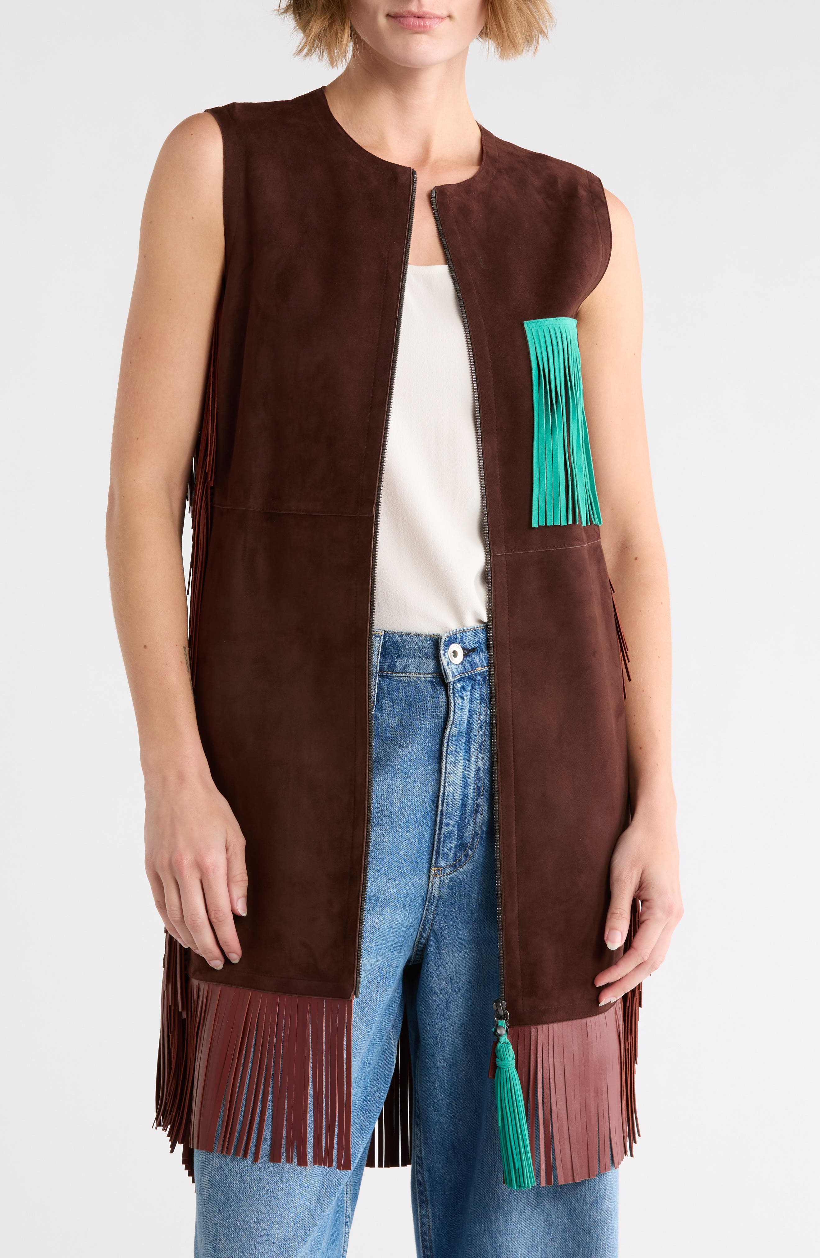 Fringe Suede Vest