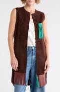 Longchamp Fringe Suede Vest