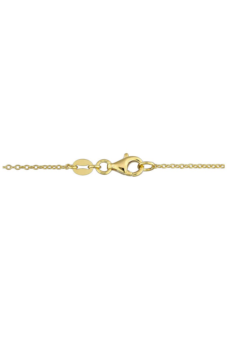 Marquise and Round Created Moissanite Necklace, Alternate, color, GOLD