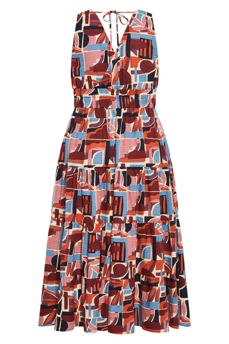 Amara Tie Back Dress, Alternate, color, LA PALMA