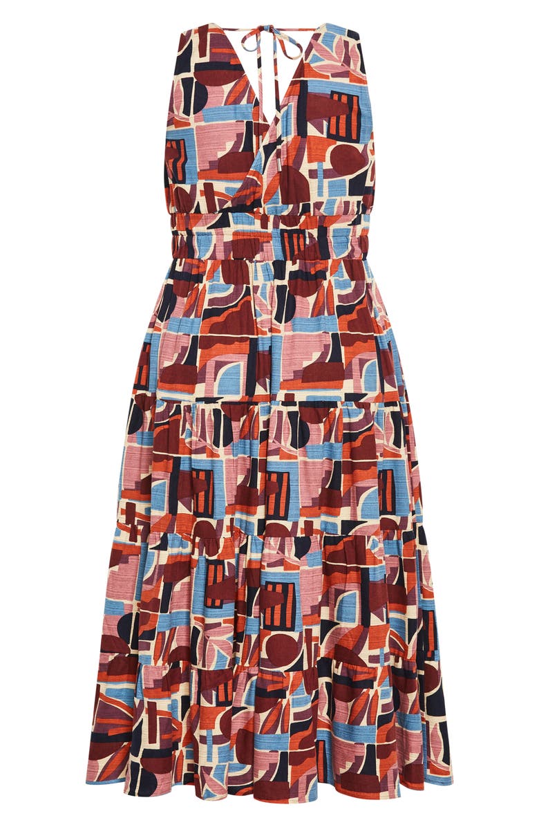 City Chic Amara Tie Back Dress, Alternate, color, La Palma