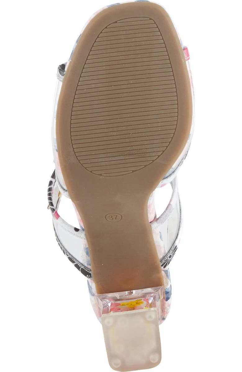 L'Artiste by Spring Step Adored Floral Appliqué Slide Sandal, Alternate, color,