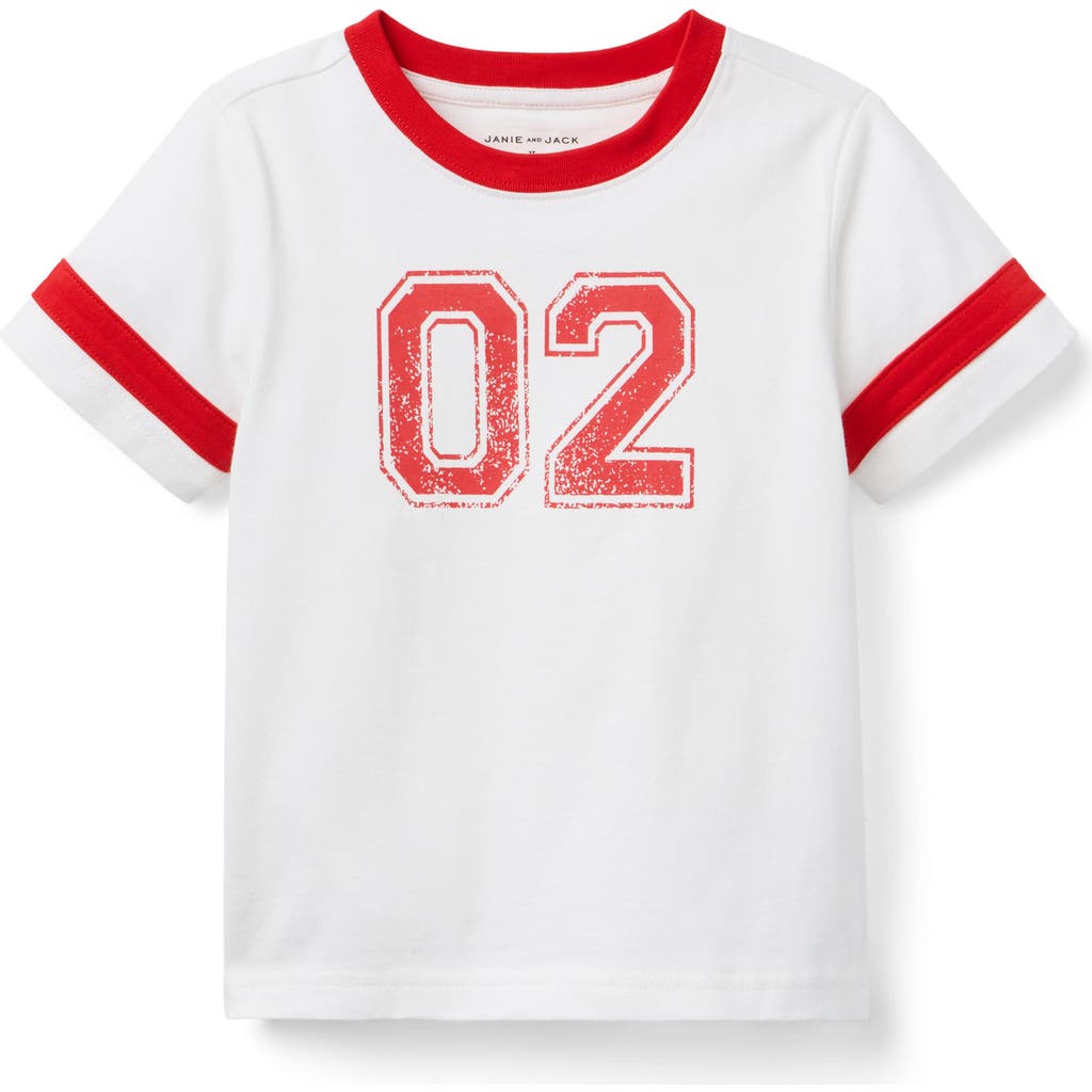 Janie And Jack The Athletic Tee In White