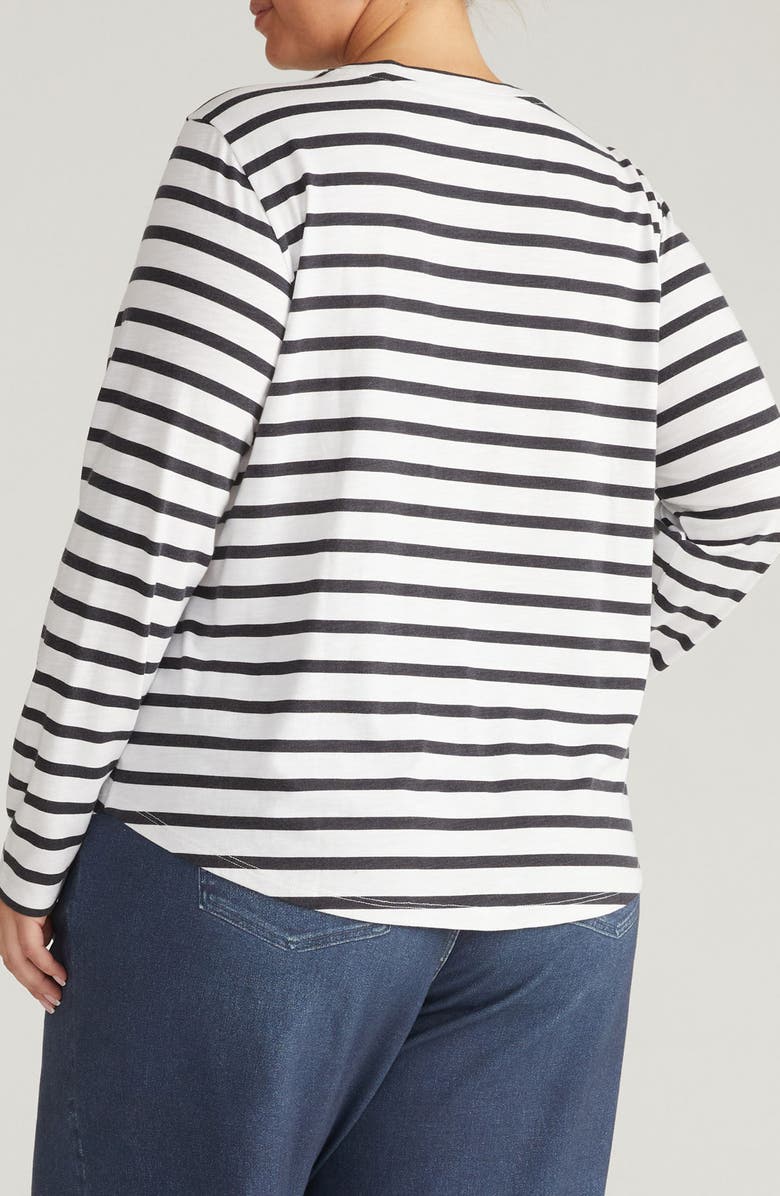 Universal Standard Light As Air Top, Alternate, color, Zen Black/ White