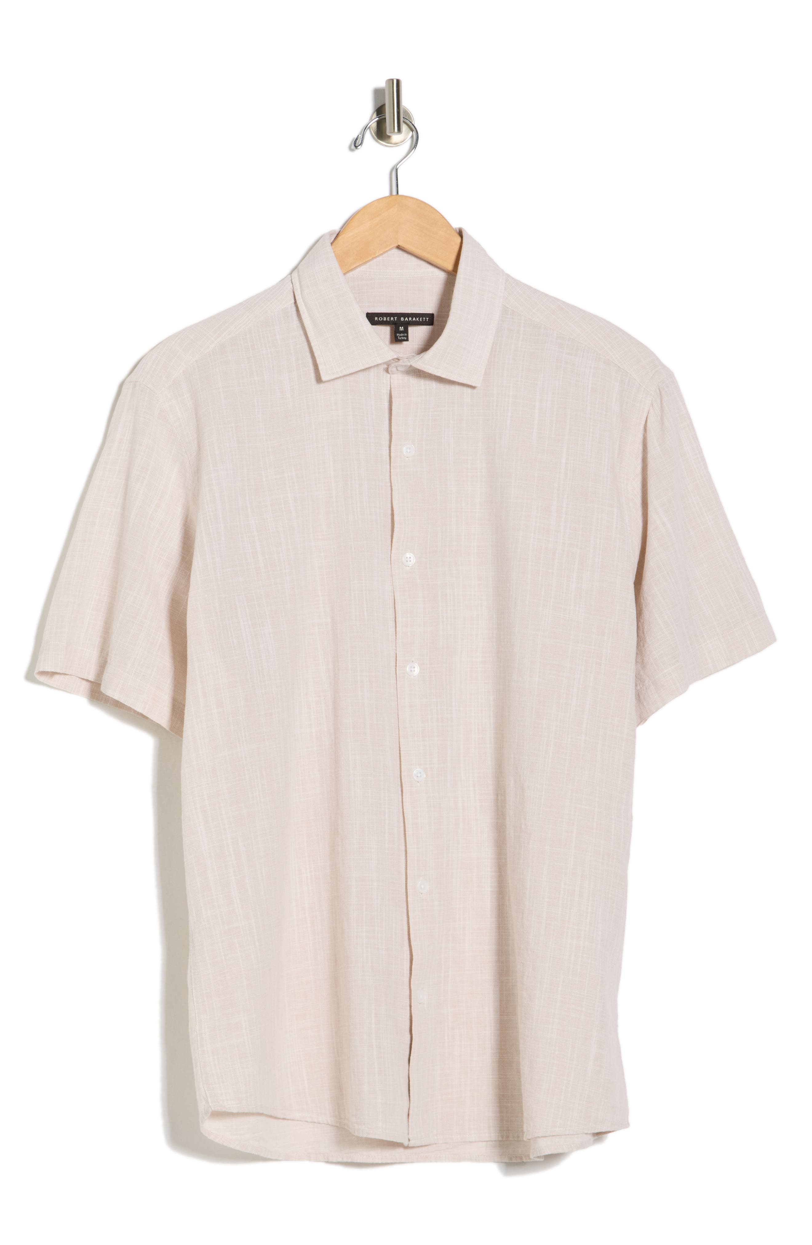 Robert Barakett Lorenzo Short Sleeve Cotton Button-Up Shirt