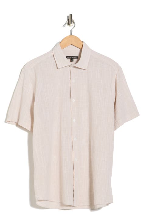 Lorenzo Short Sleeve Cotton Button-Up Shirt
