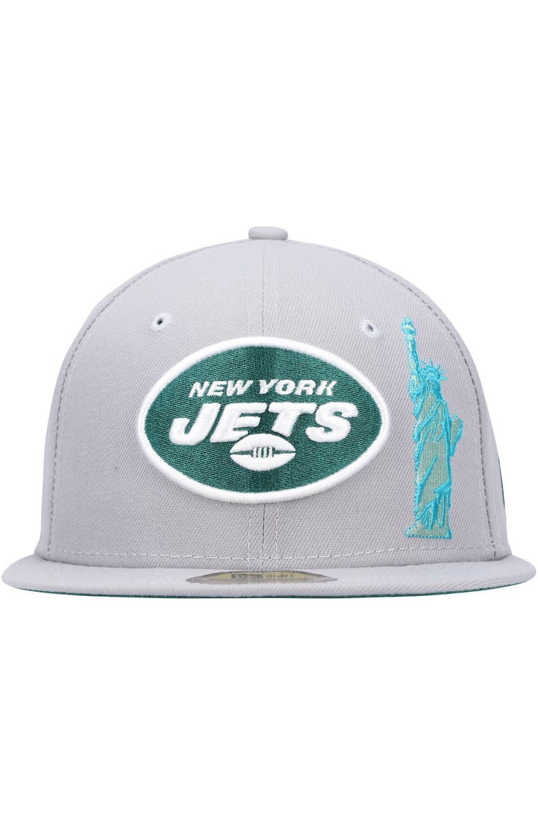 New Era Men's New Era Gray New York Jets City Describe 59FIFTY Fitted Hat, Alternate, color, Gray