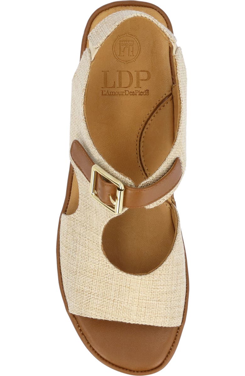 L'Amour des Pieds Azenor Ankle Strap Sandal, Alternate, color, Natural