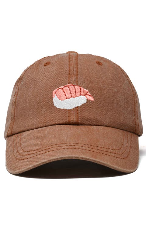 Shrimp Sushi Embroidered Dad Cap