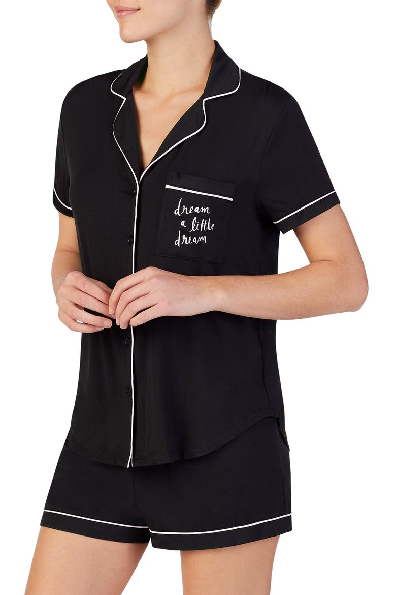 short pajamas, Main, color, BLACK